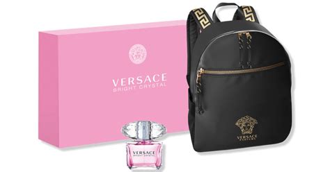 women's versace perfume with backpack.